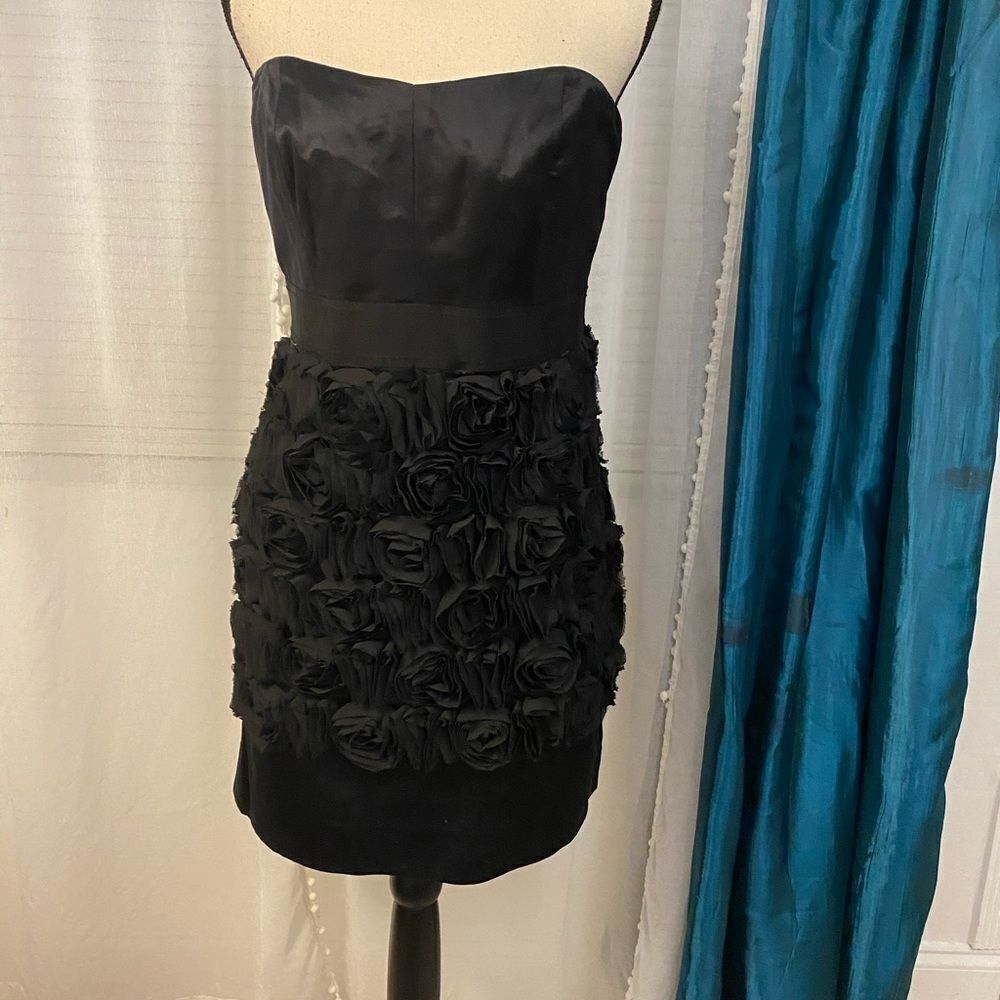 Phoebe couture strapless black dress, size 12